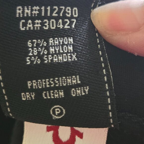 True Religion Stella Black Low Rise Stretch Skinny Pants Size 28 - Picture 6 of 7